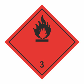 Знак перевозки опасных грузов «Класс 3. Легковоспламеняющиеся жидкости»